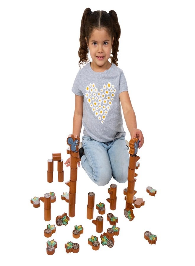 Excellerations Tree and Squirrel Blocks Toy for Kids and Young Learners, Set of 46 - Image 3